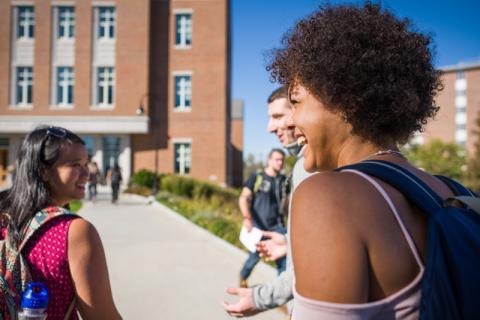 unh students outside Paul College